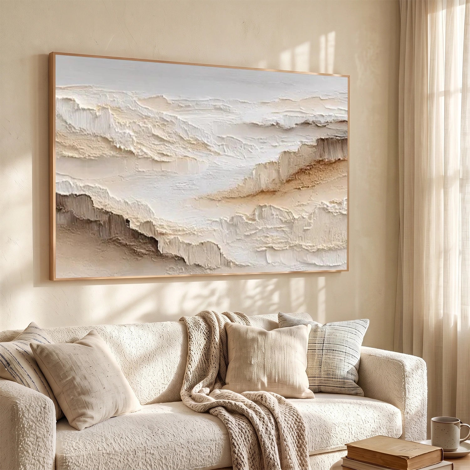 Minimalist Mountain Texture Canvas # MM441