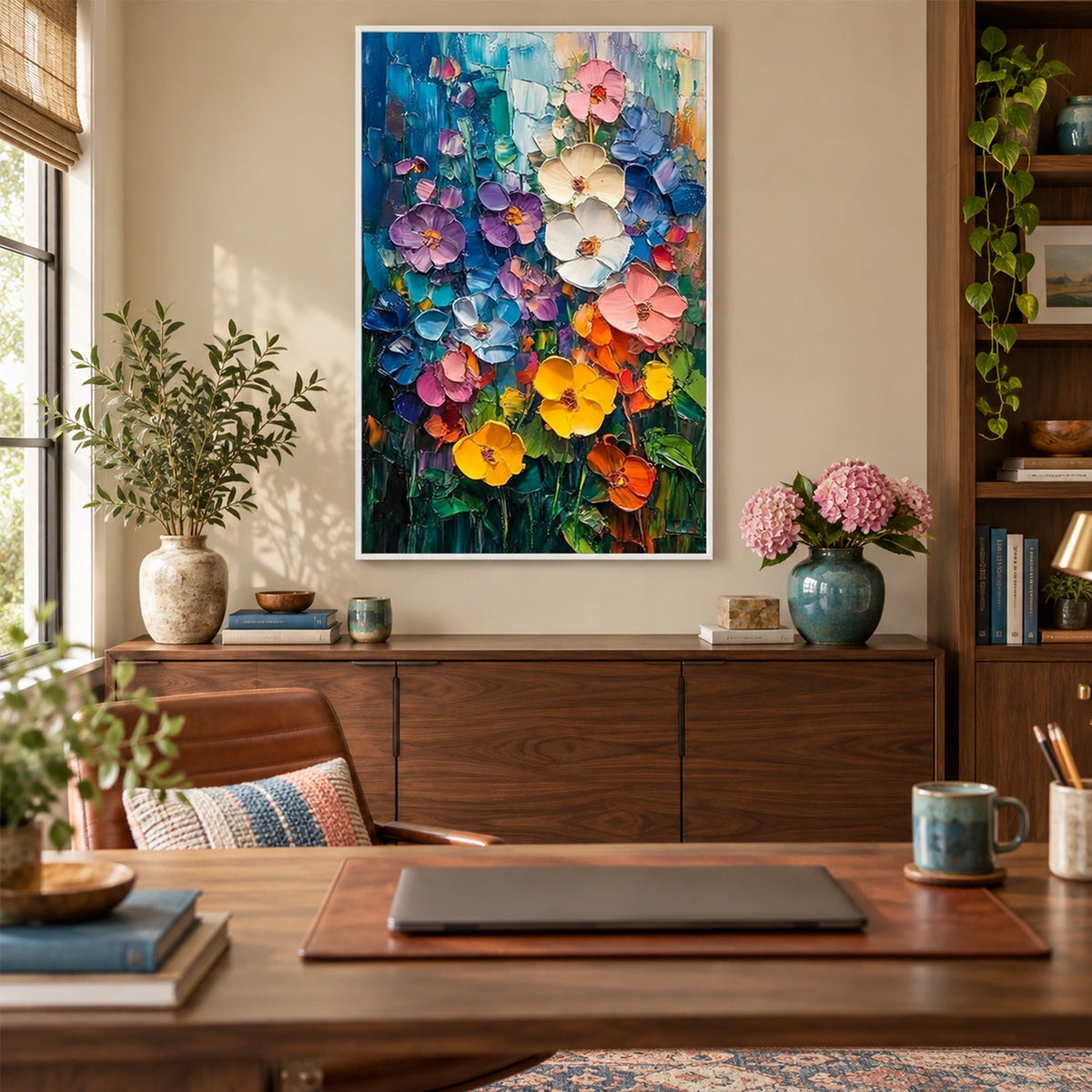 Flower & Tree Abstract Canvas # FT 420