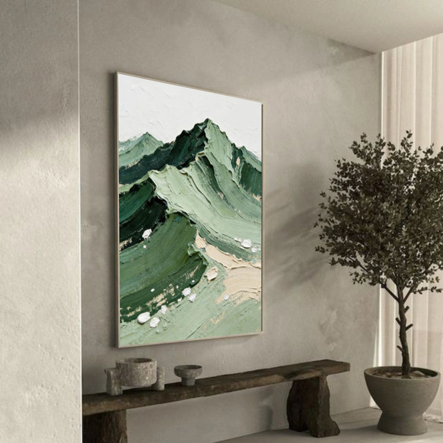 Minimalist Mountain Texture Canvas # MM369