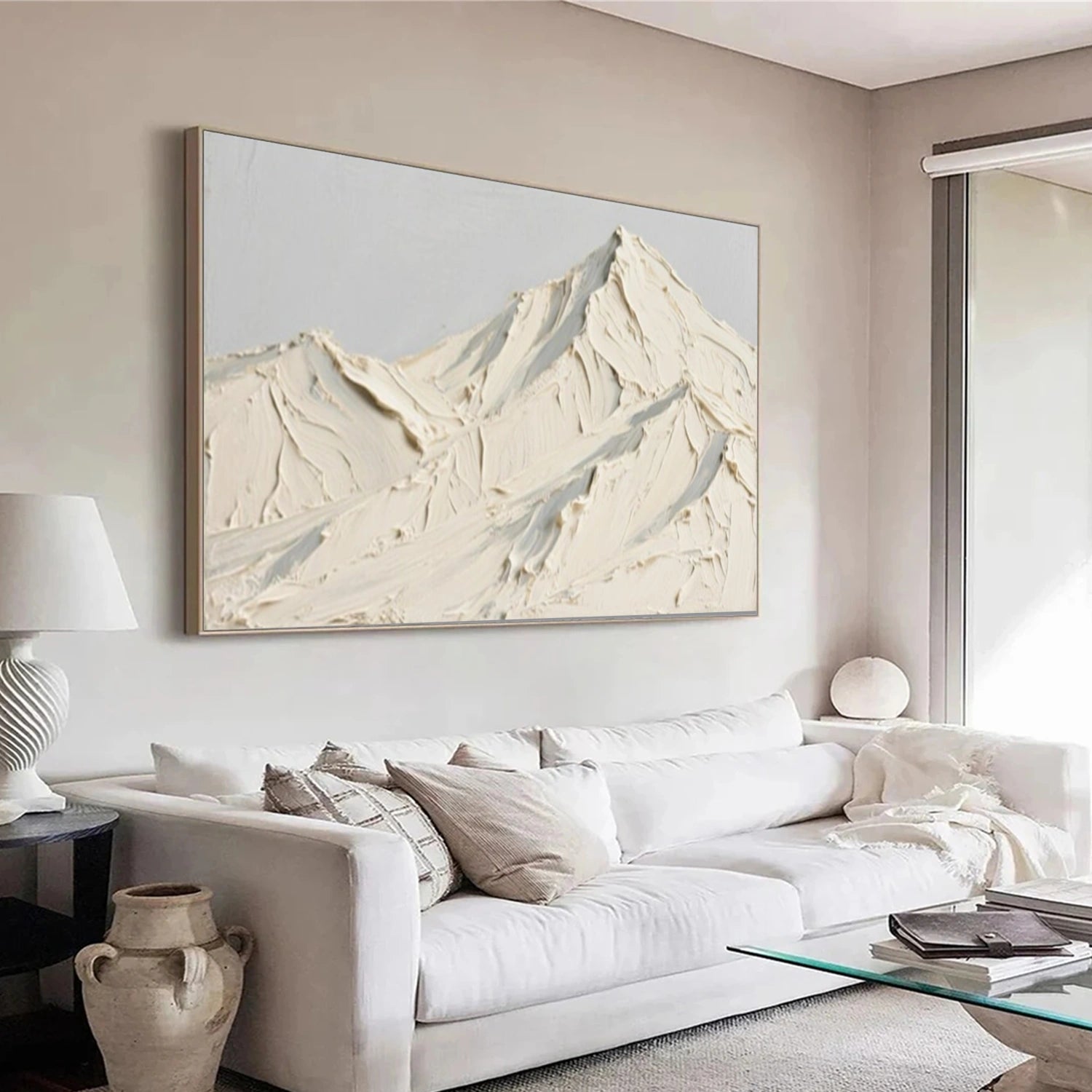 Minimalist Mountain Texture Canvas # MM375