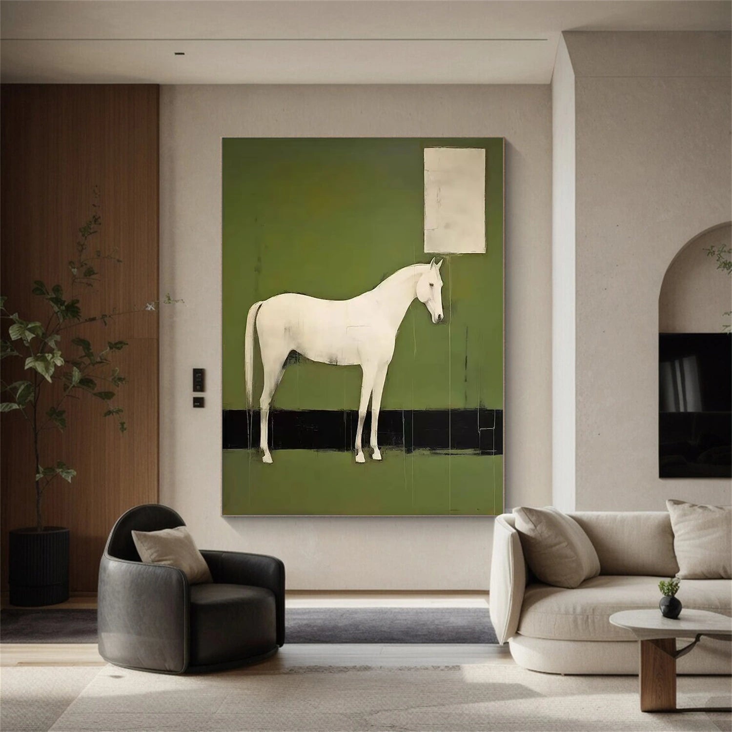 Abstract Animal Canvas Art #AP179