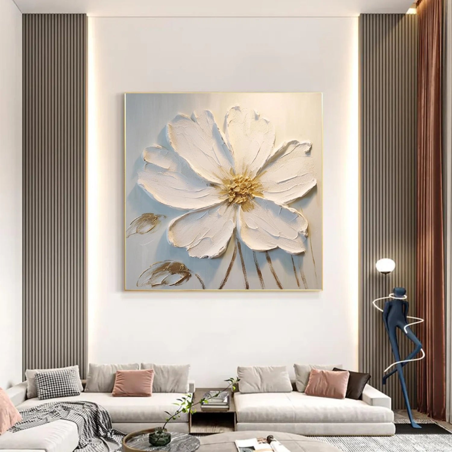 Flower And Tree Abstract Texture Canvas Art#FT 236