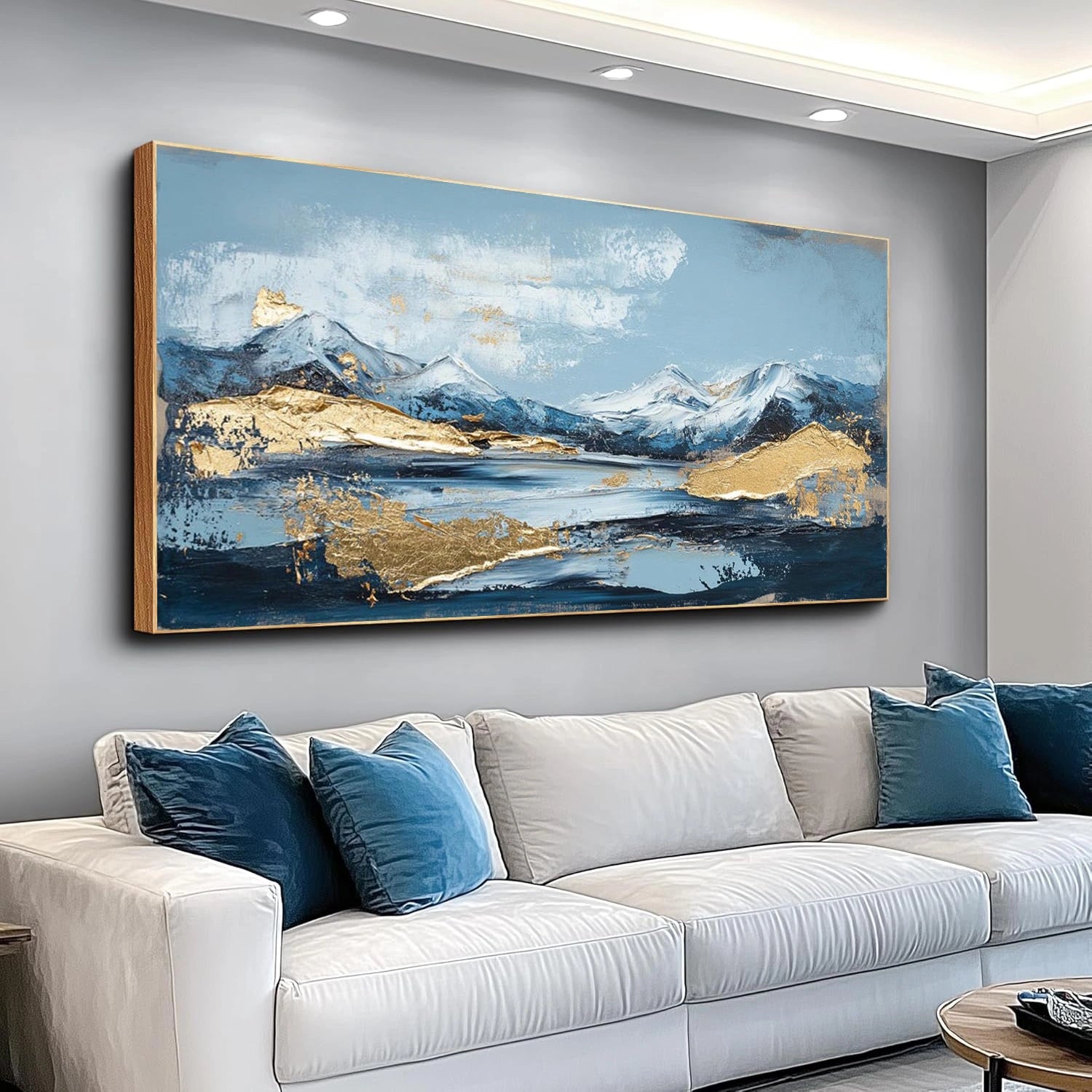 Minimalist Mountain Texture Canvas # MM422