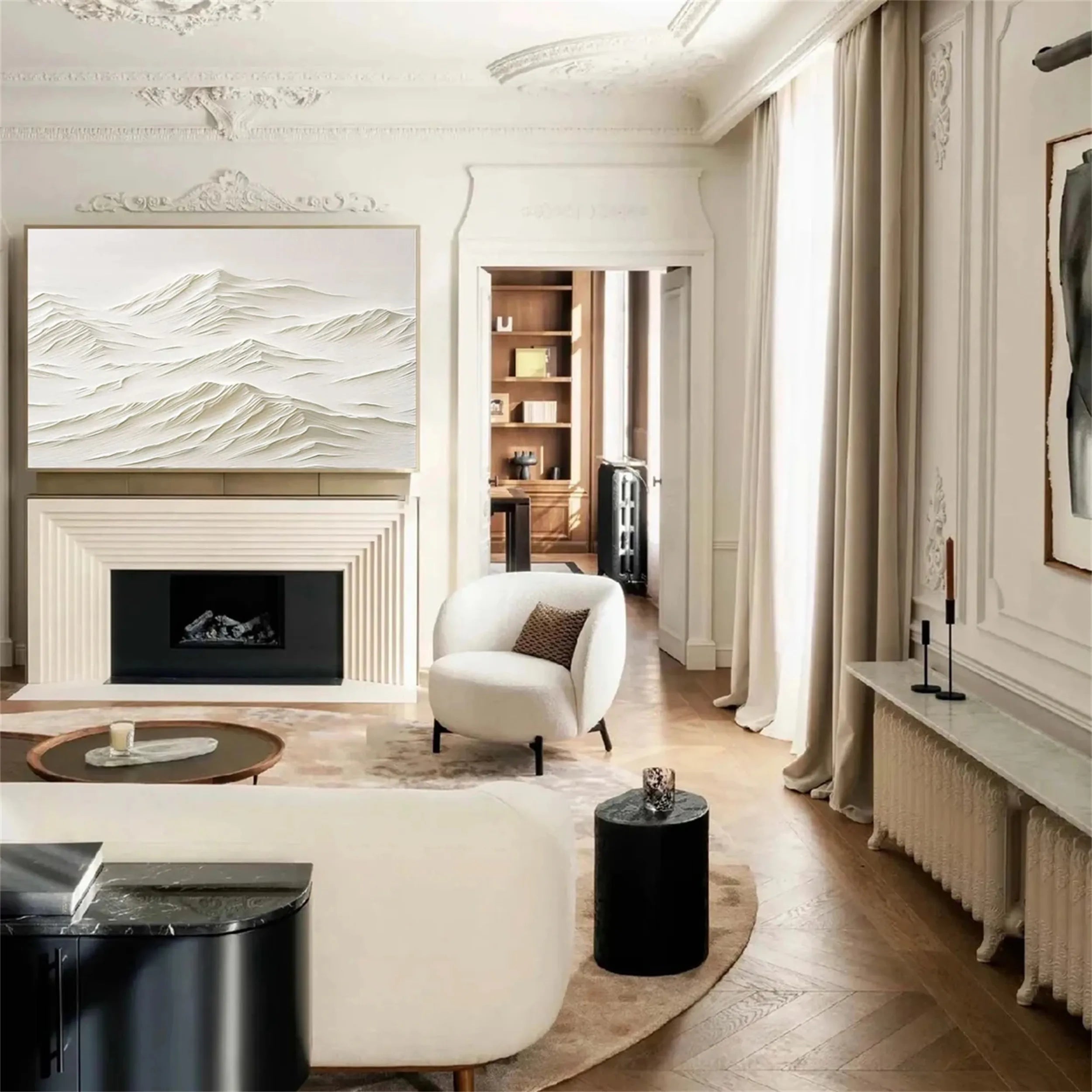 Plaster Art Minimalist Textured Painting #MM253