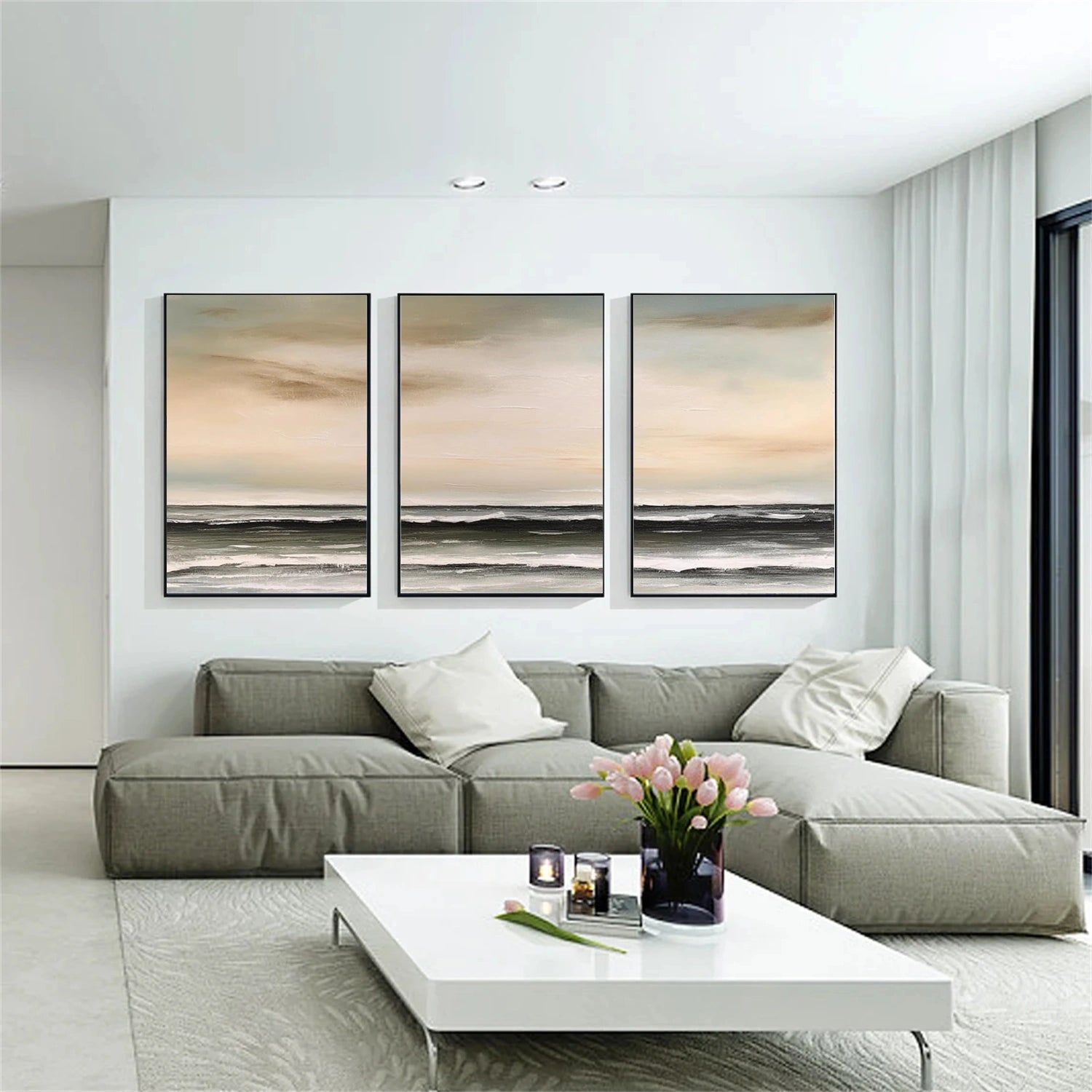 Ocean And Sky Painting Set of 3 #OS 255