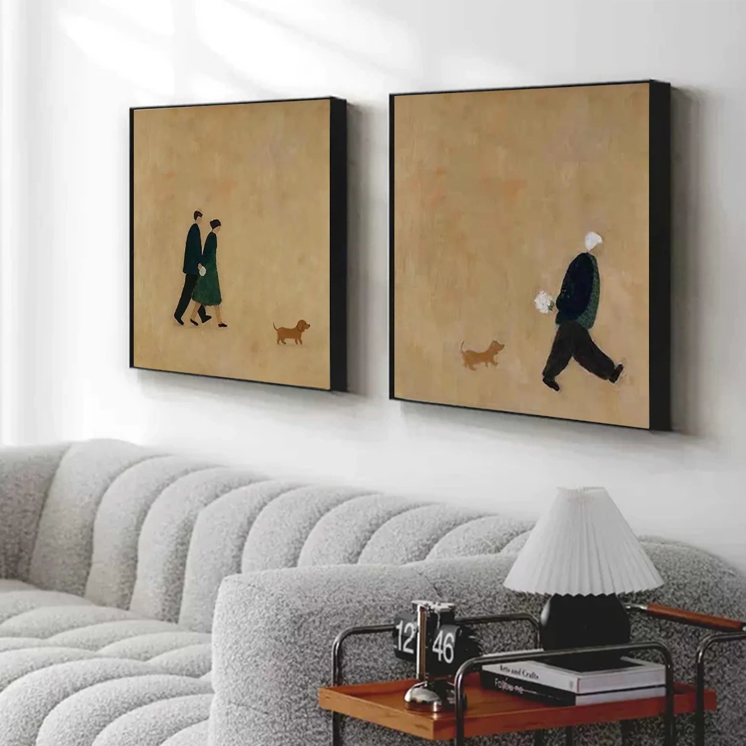 Abstract Portrait Wall Art Squre Set of 2 #PT 060