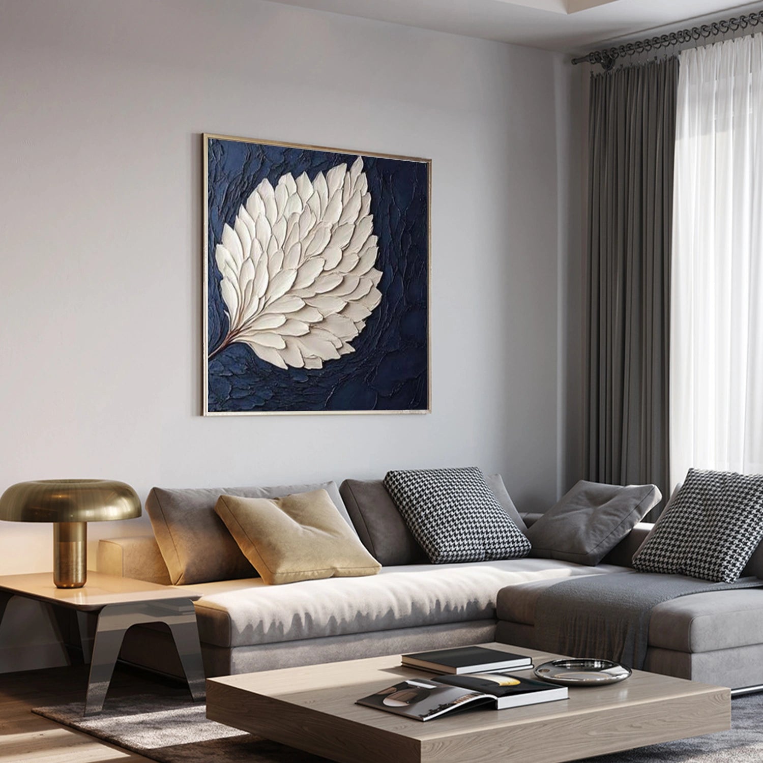 Flower & Tree Abstract Texture Canvas Art #FT 317