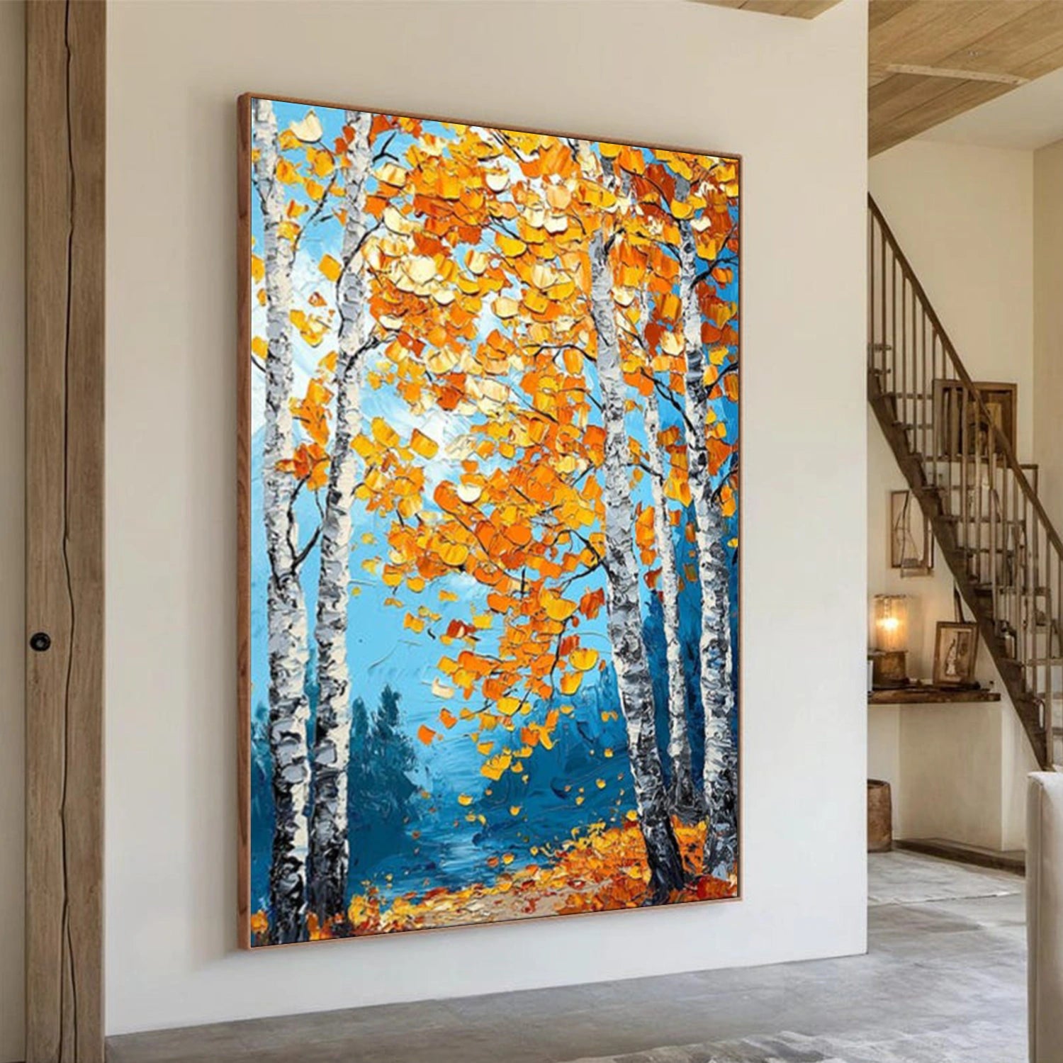 Flower & Tree Abstract Texture Canvas Art #FT 328