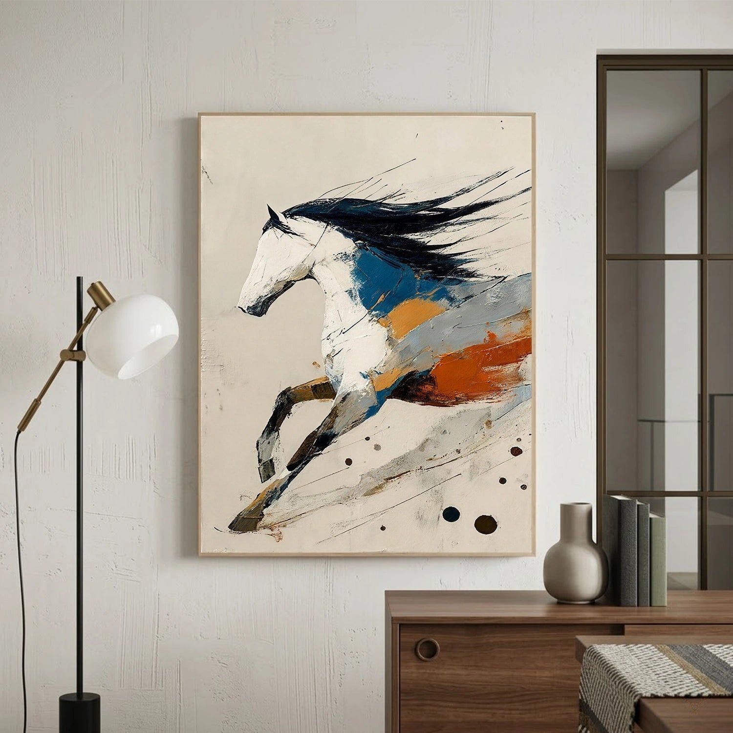 Abstract Animal Canvas Art #AP240
