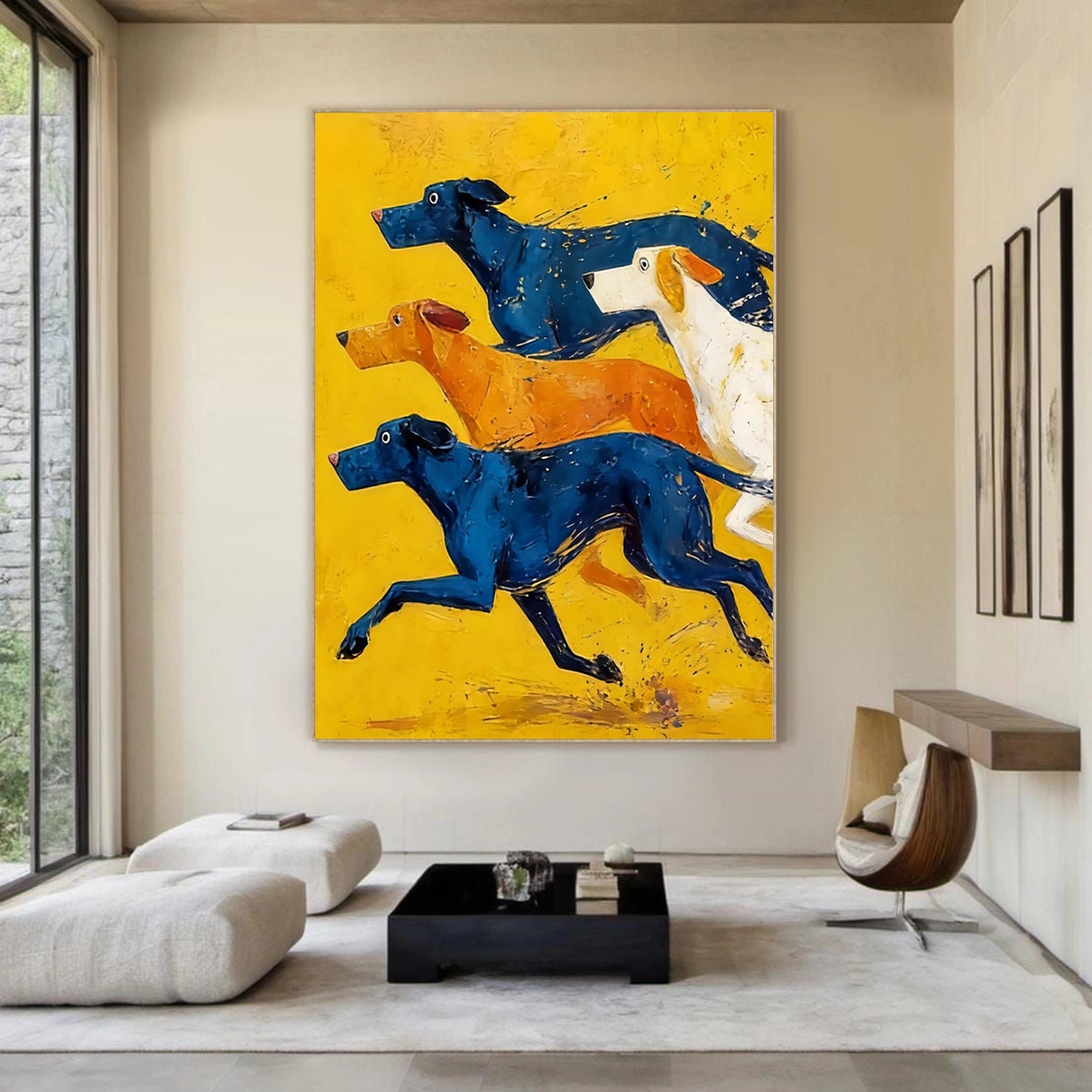 Colorful Abstract Animal Texture Canvas Art #AP232