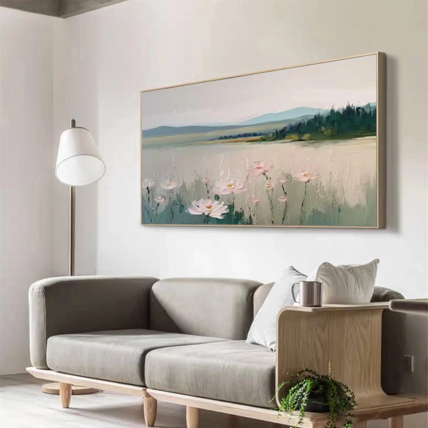 Flower & Tree Abstract Canvas Art #FT 307