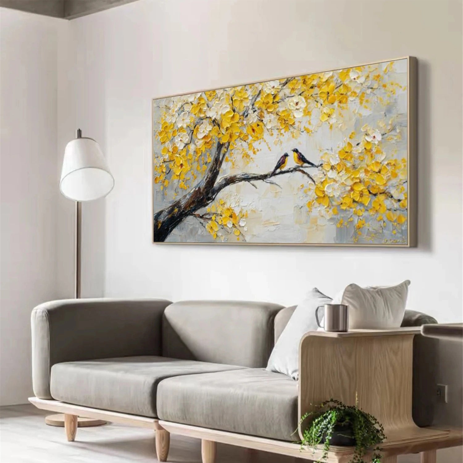 Flower & Tree Abstract Textured Canvas # FT 366