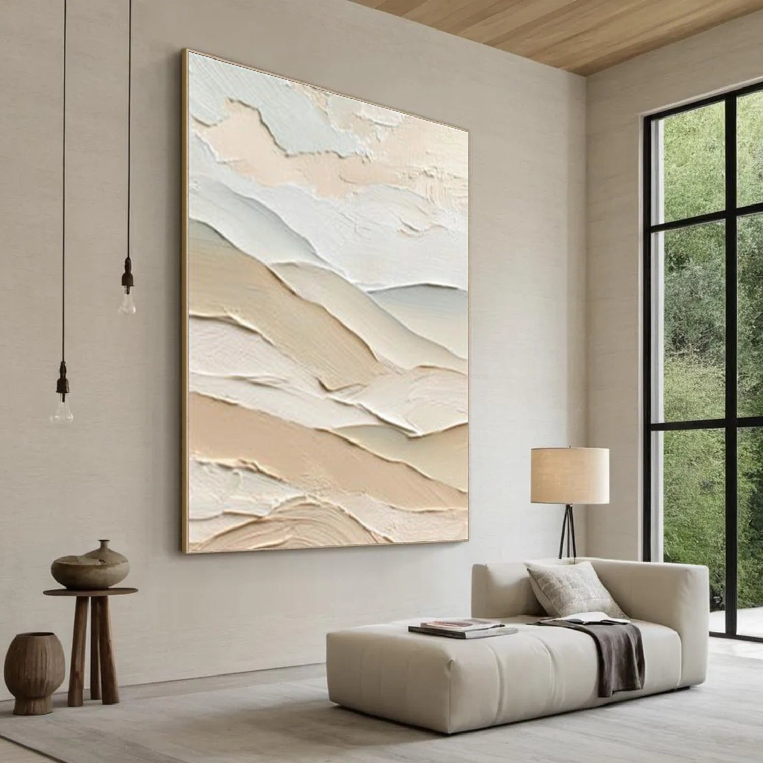 Minimalist Mountain Texture Canvas # MM393