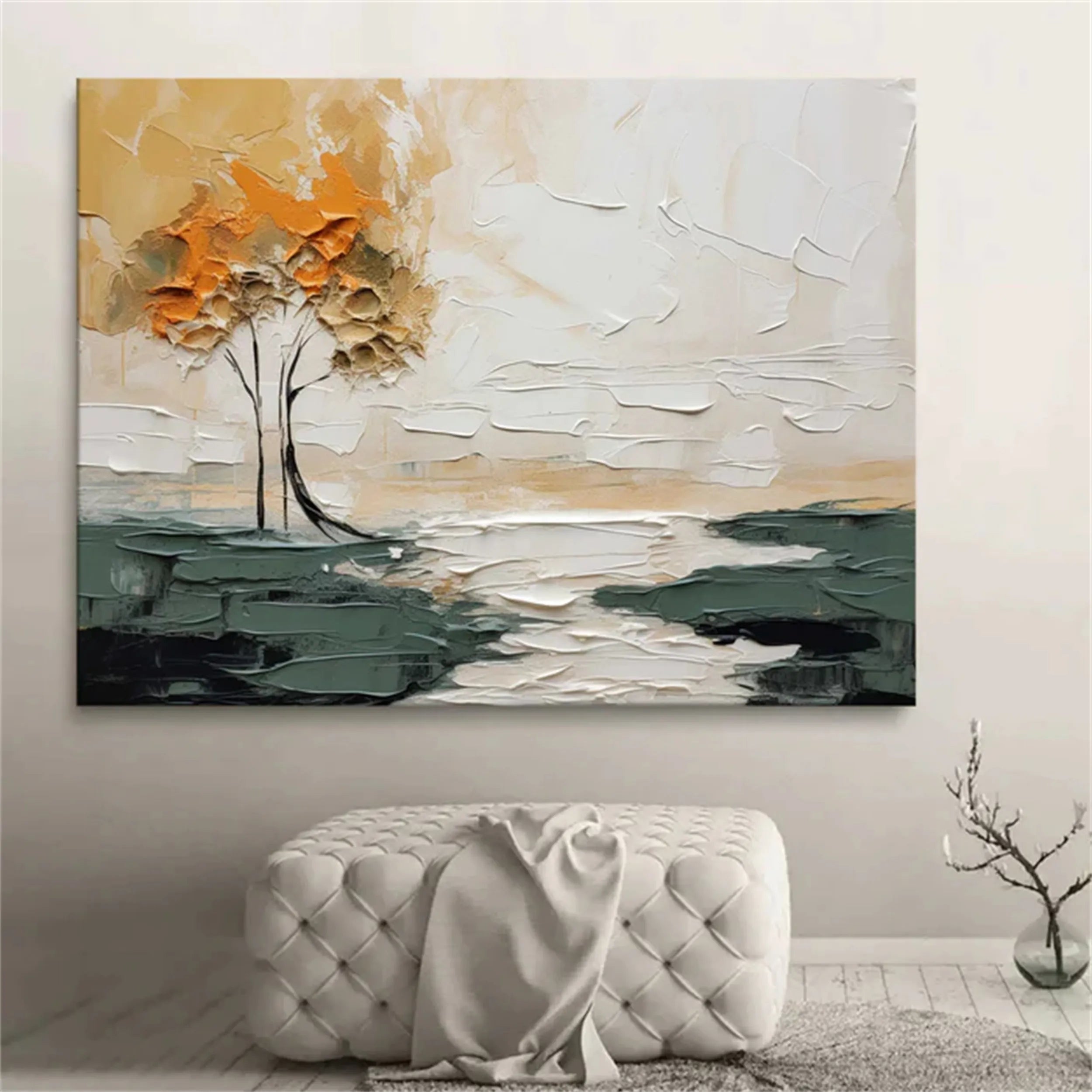 Flower And Tree Painting #FT 049
