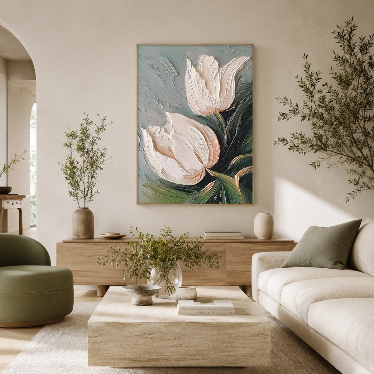 Flower & Tree Abstract Canvas # FT 426