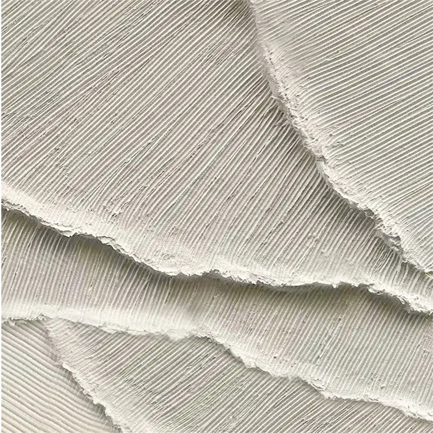 White Minimalist Textured Painting Canvas Set of 2 #MM292