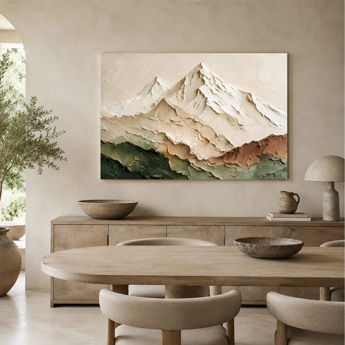 Minimalist Mountain Texture Canvas # MM474