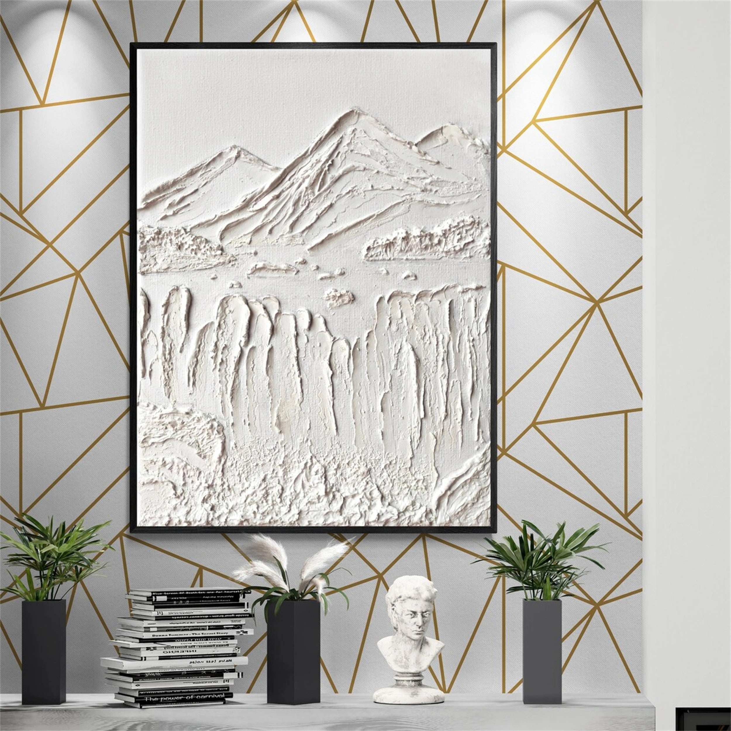 Plaster Art Minimalist Textured Painting #MM157