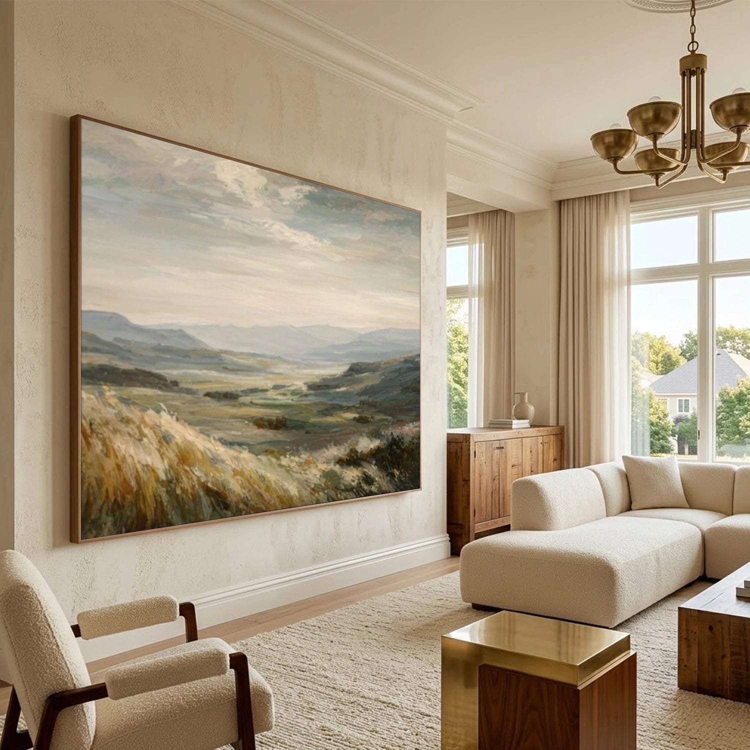 Minimalist Mountain Texture Canvas # MM444
