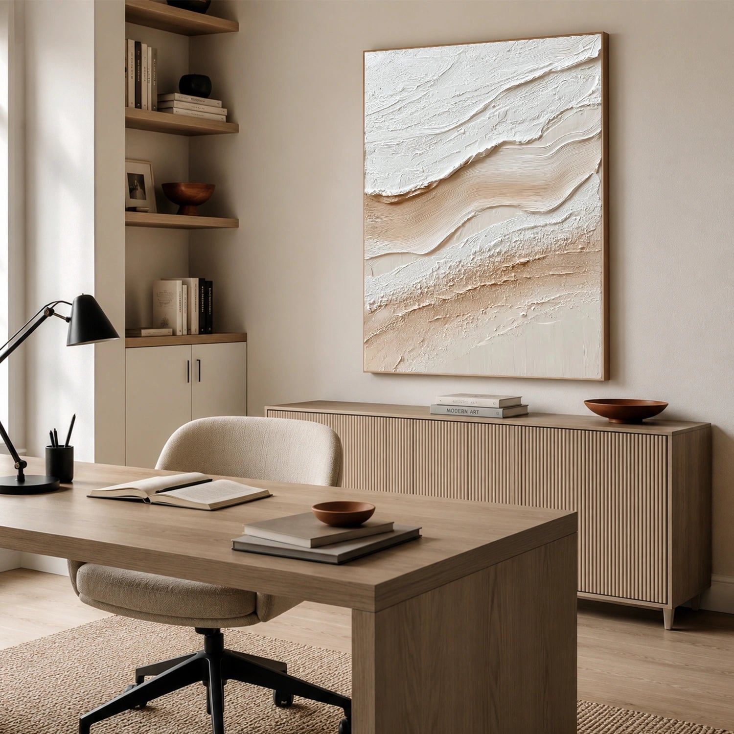 Minimalist Textured Canvas # MM446