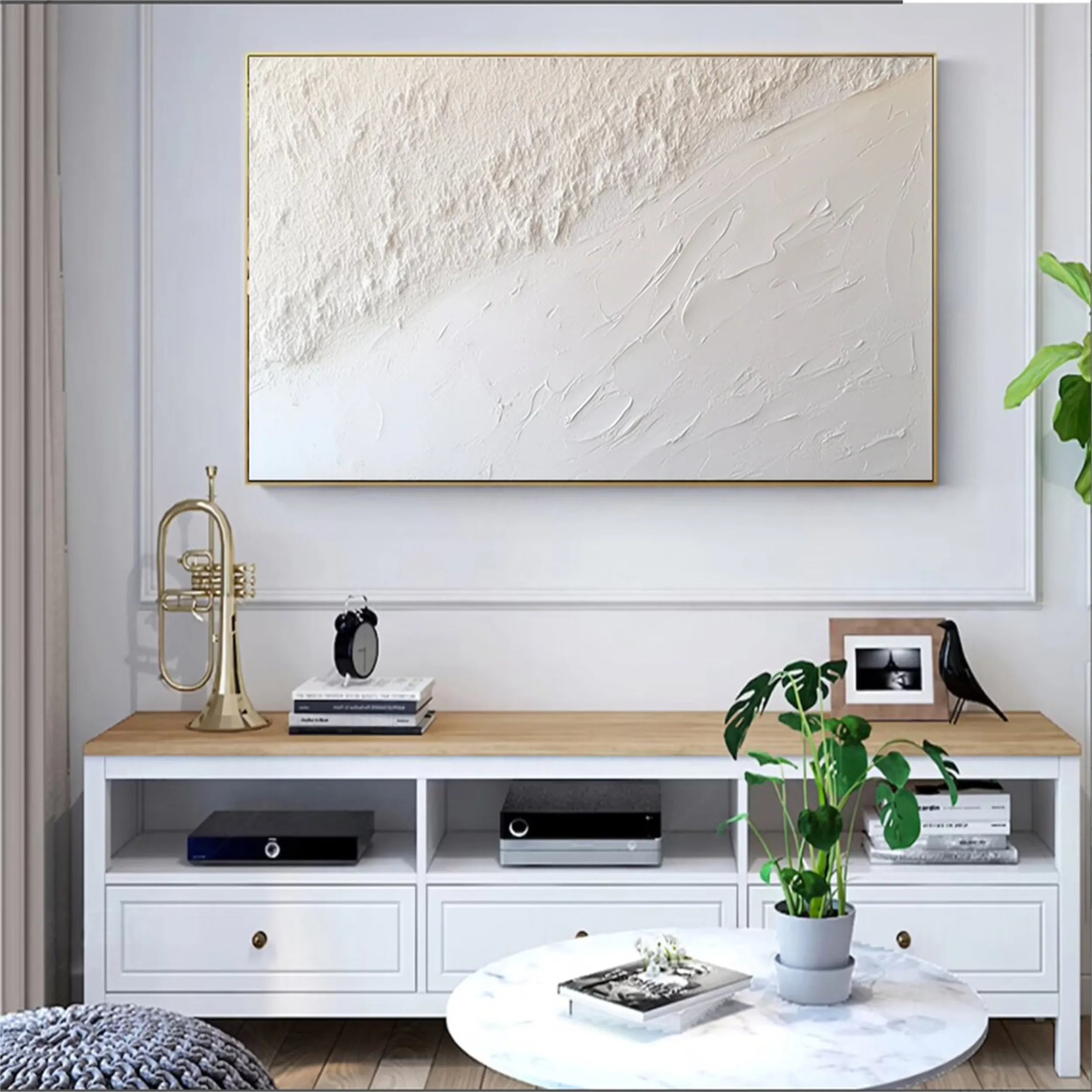 Plaster Art Minimalist Textured Painting #MM166