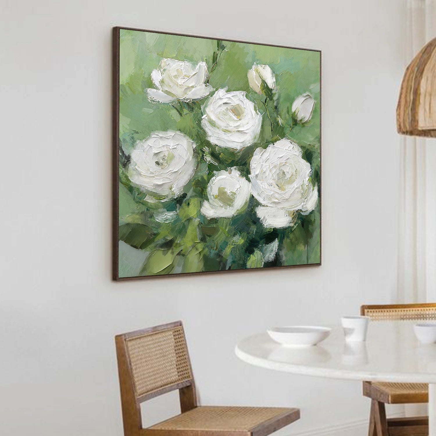 Flower & Tree Abstract Texture Canvas Art #FT 324