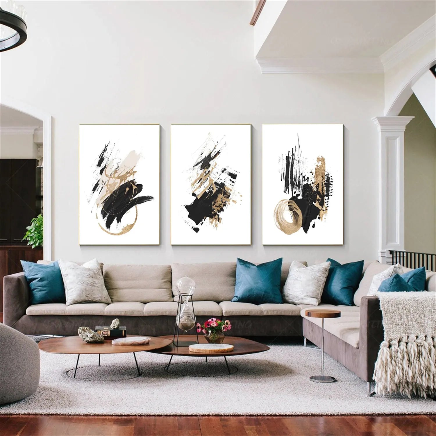 Minimalistic Balance Canvas Painting Set of 3 #MM293