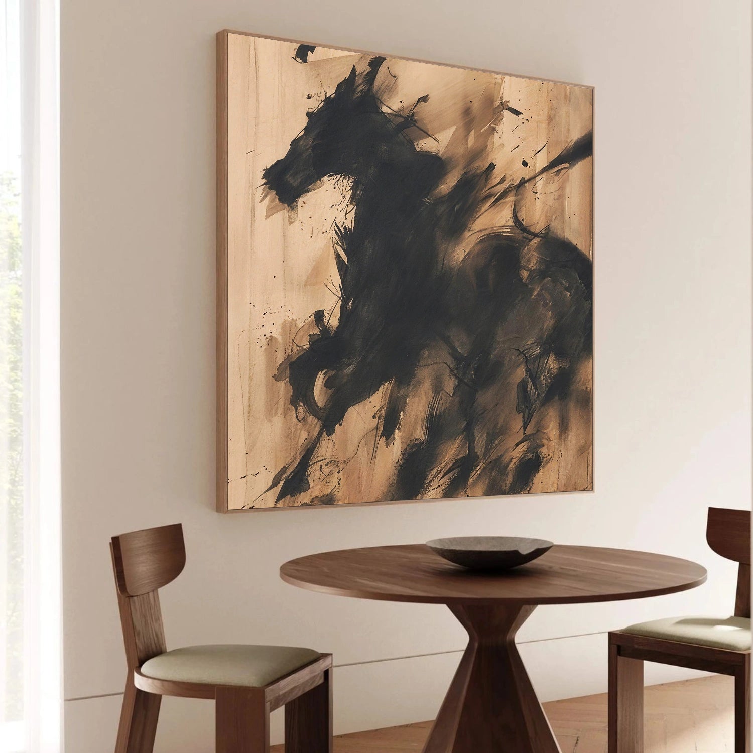 Abstract Animal Horse Canvas Art #AP209