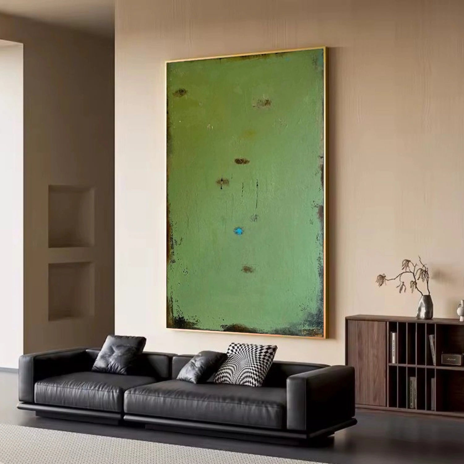 Green Wabi Sabi Wall Art # WS421