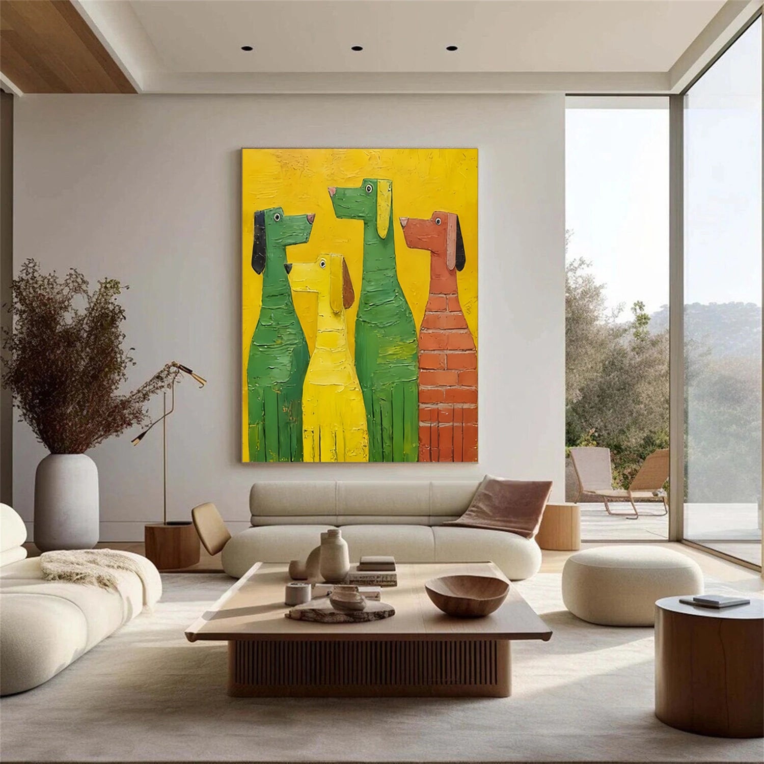 Colorful Abstract Animal Texture Canvas Art #AP233