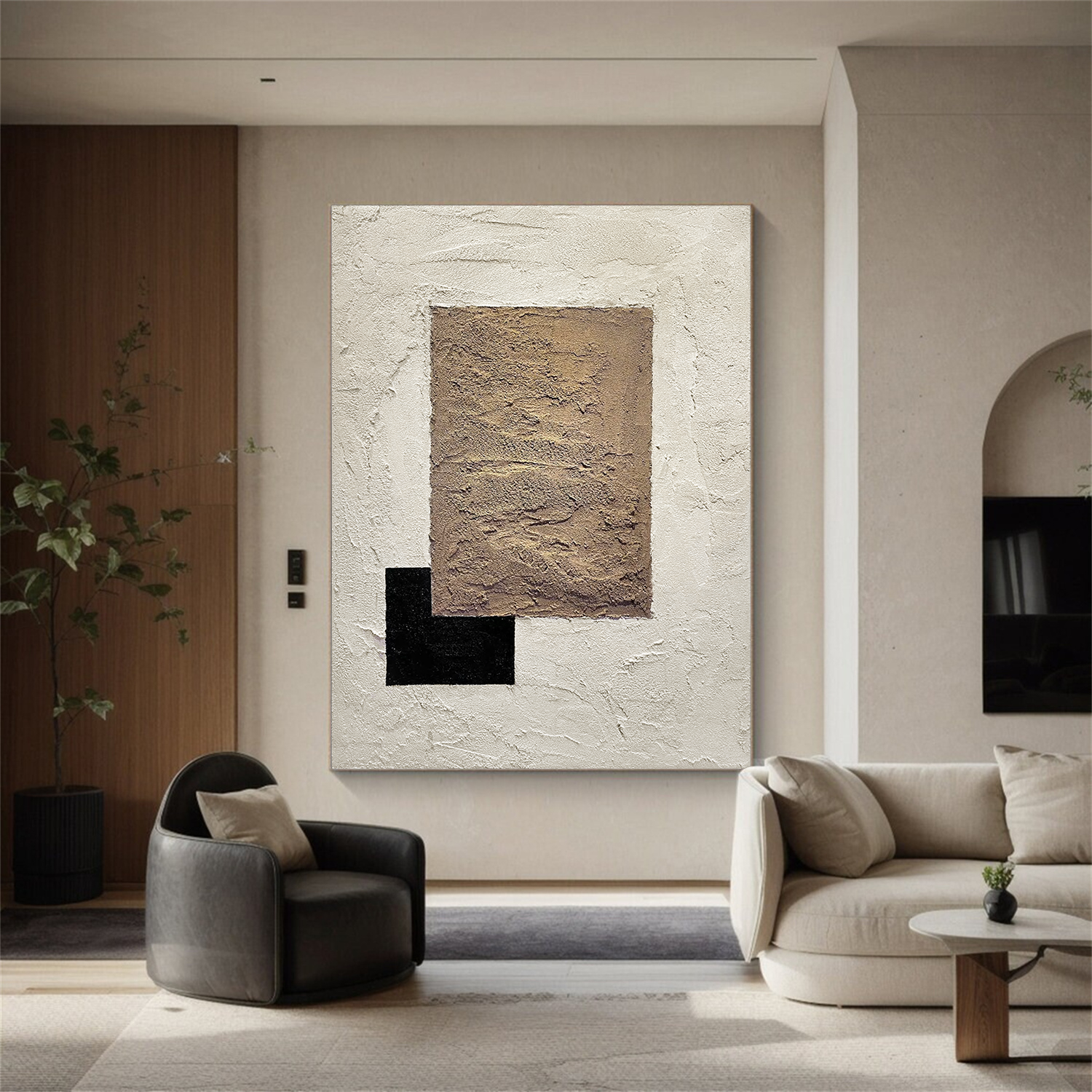Abstract Textured Wall Art #AB 543