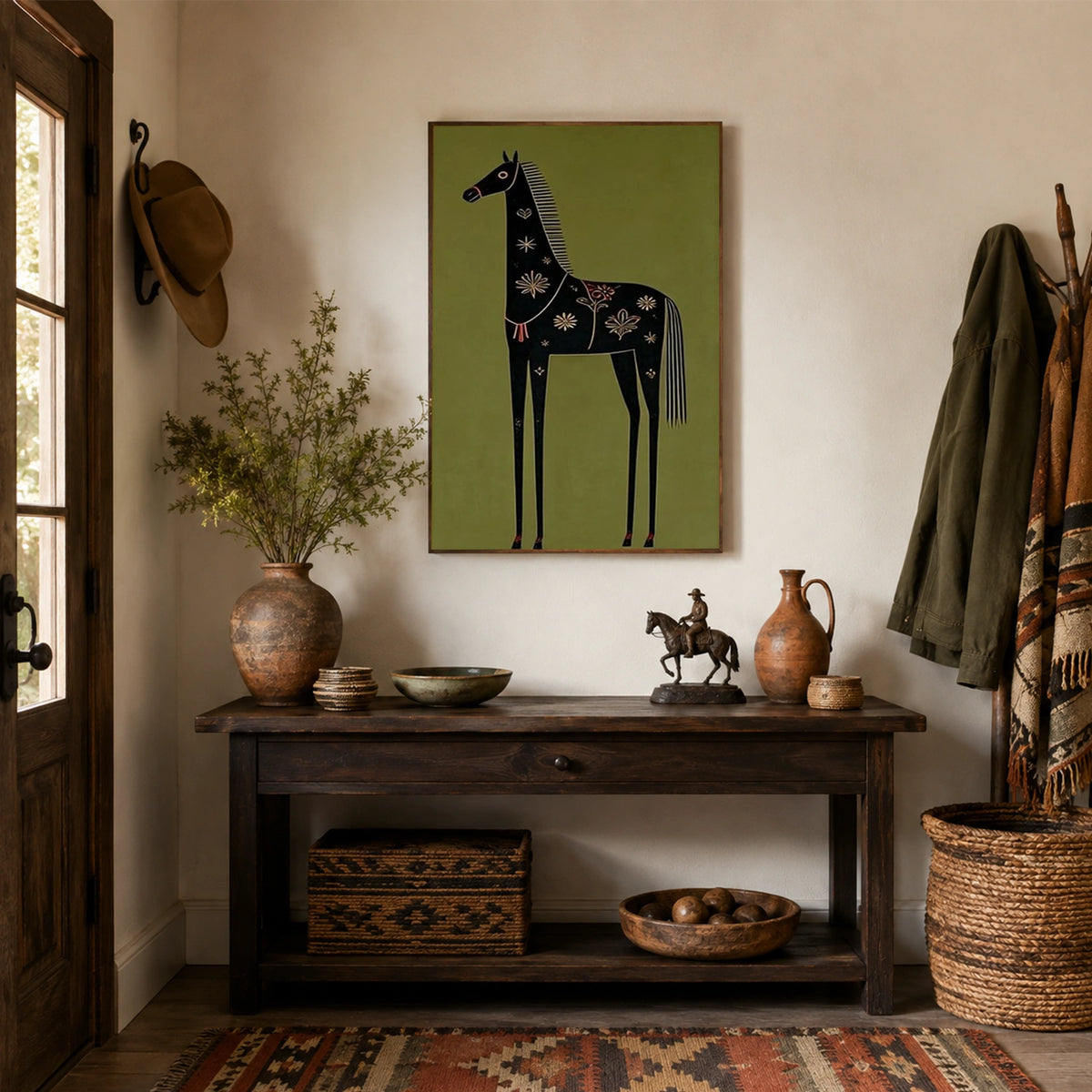 Abstract Animal Canvas Art #AP251
