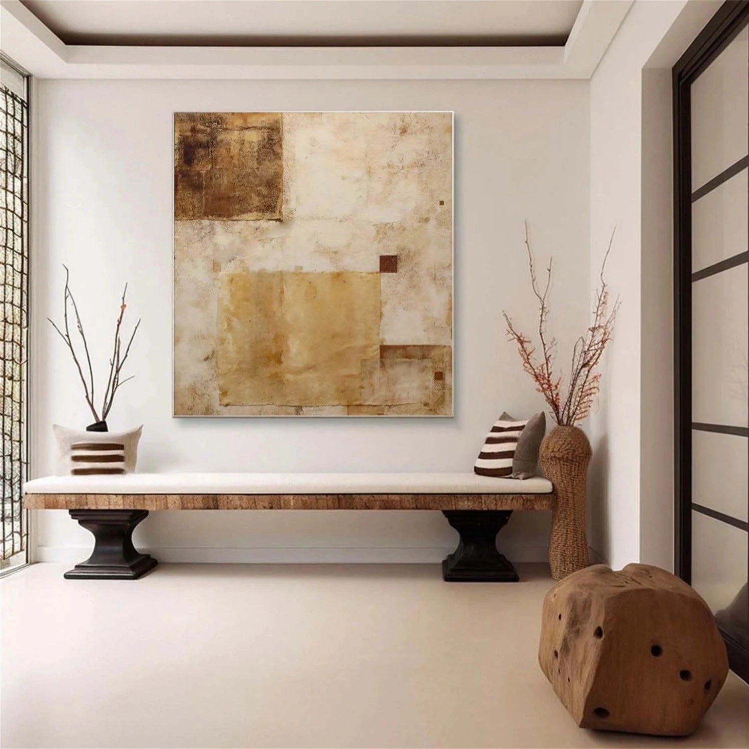 Beige & Brown Wabi Sabi Wall Art #WS392