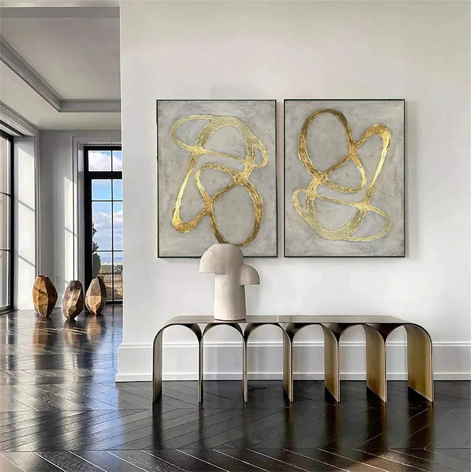 Abstract Painting Set of 2 #AB 237