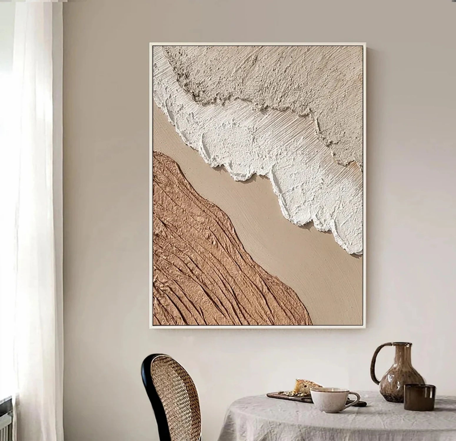 Beige & Brown Abstract #BB141