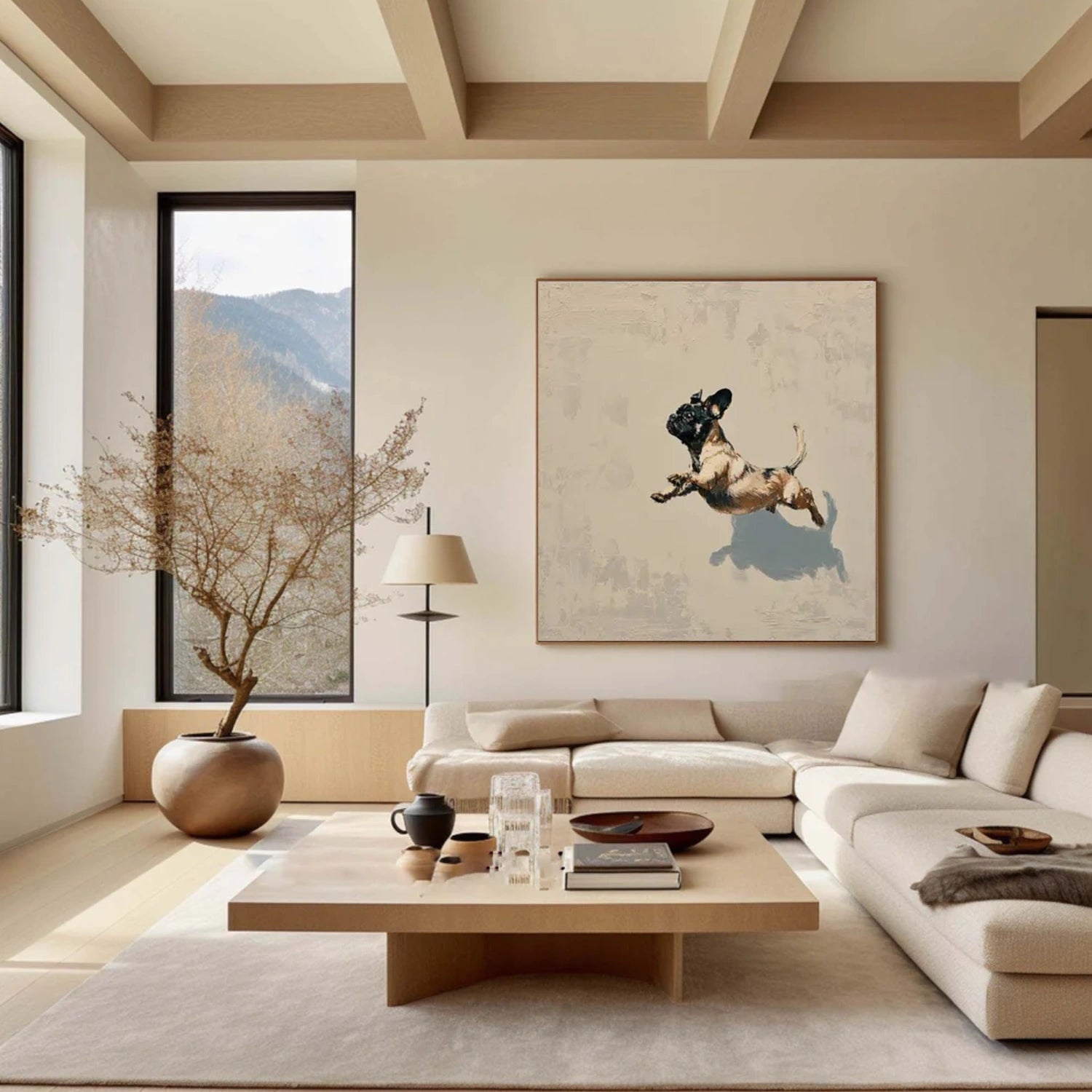 Abstract Animal Canvas Art #AP195