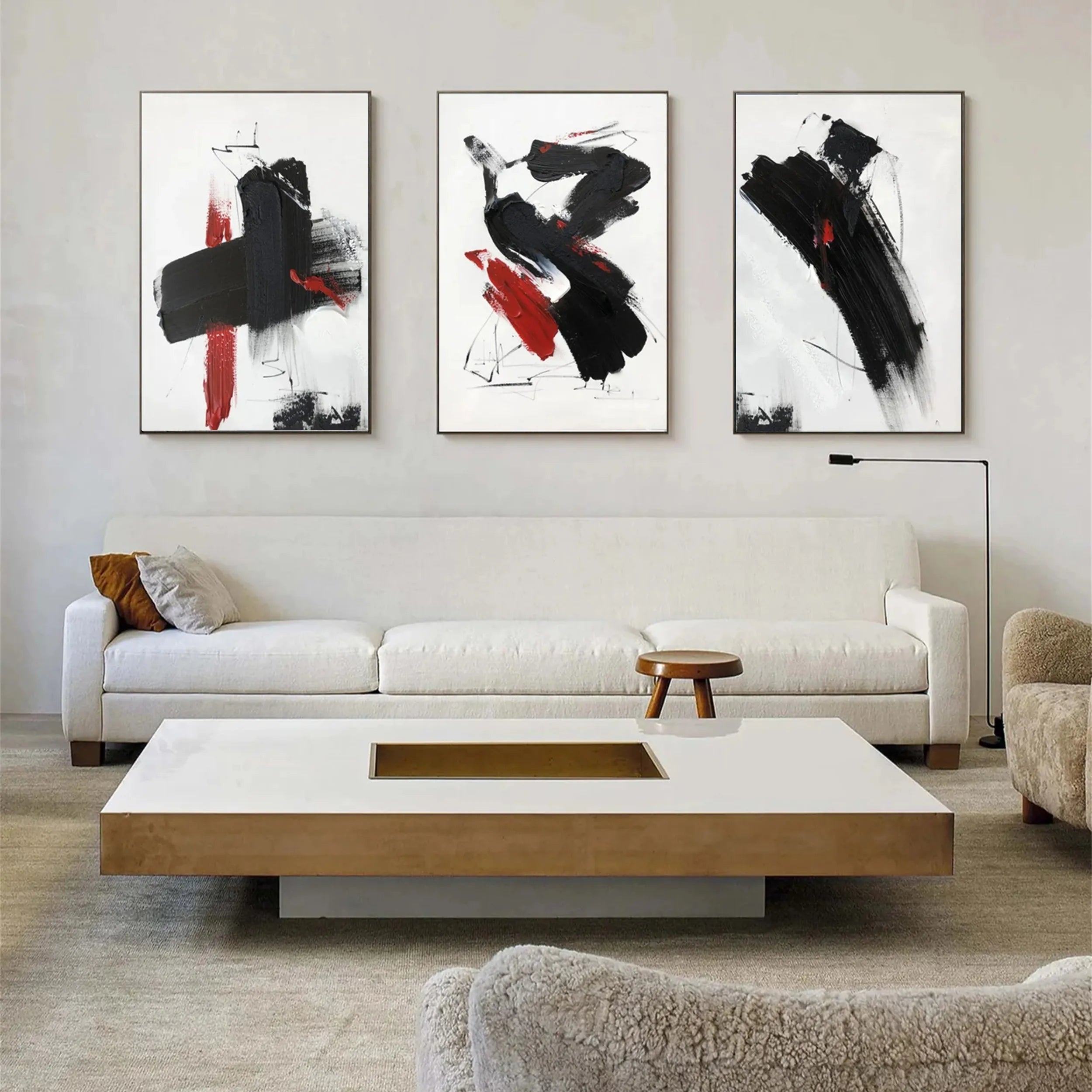 Minimalistic Balance Canvas Painting Set of 3 #MM287