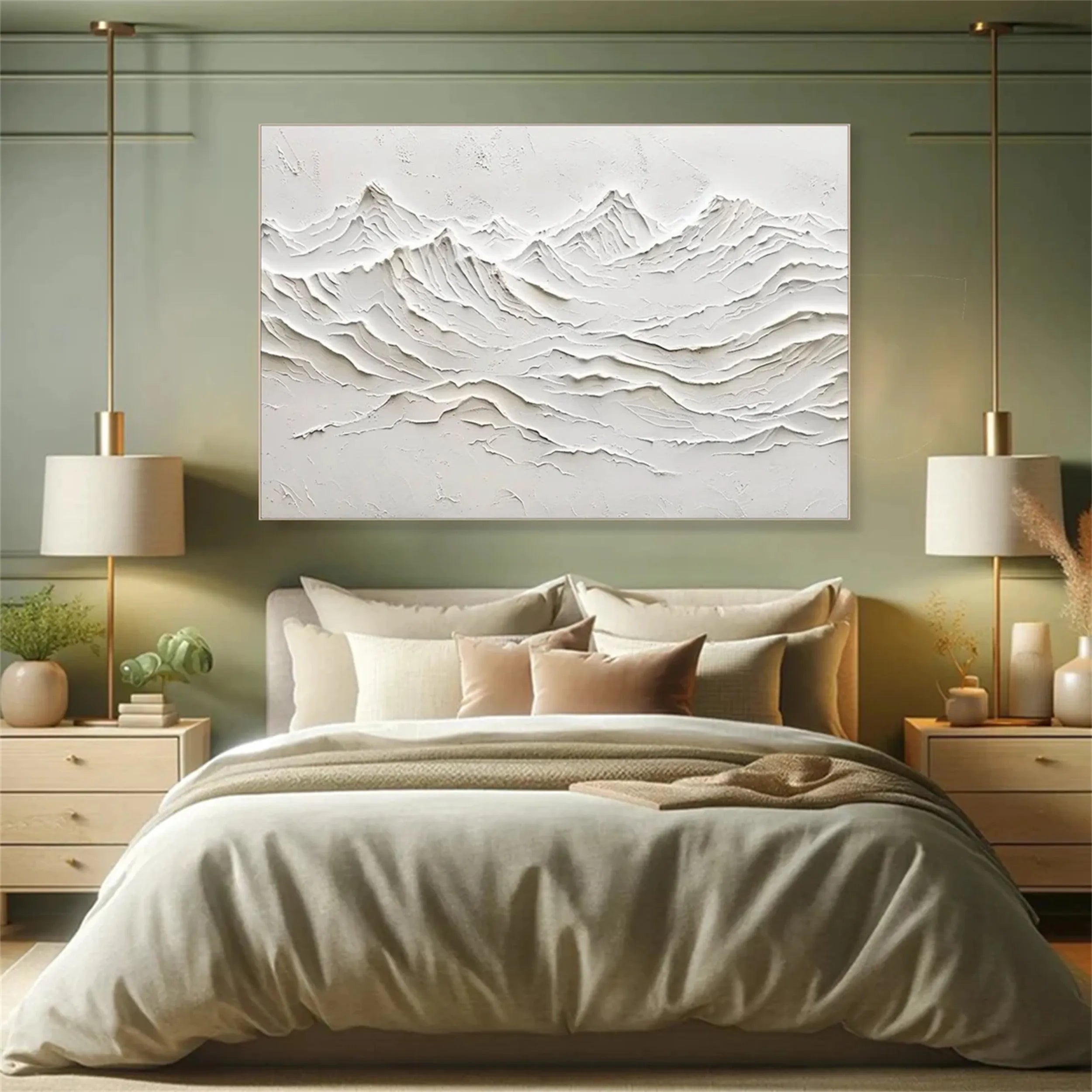 Plaster Art Minimalist Textured Painting #MM243