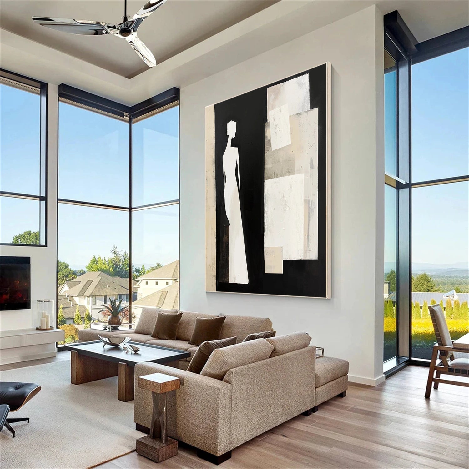 Contemporary Abstract Minimalist Wall Art #CW012