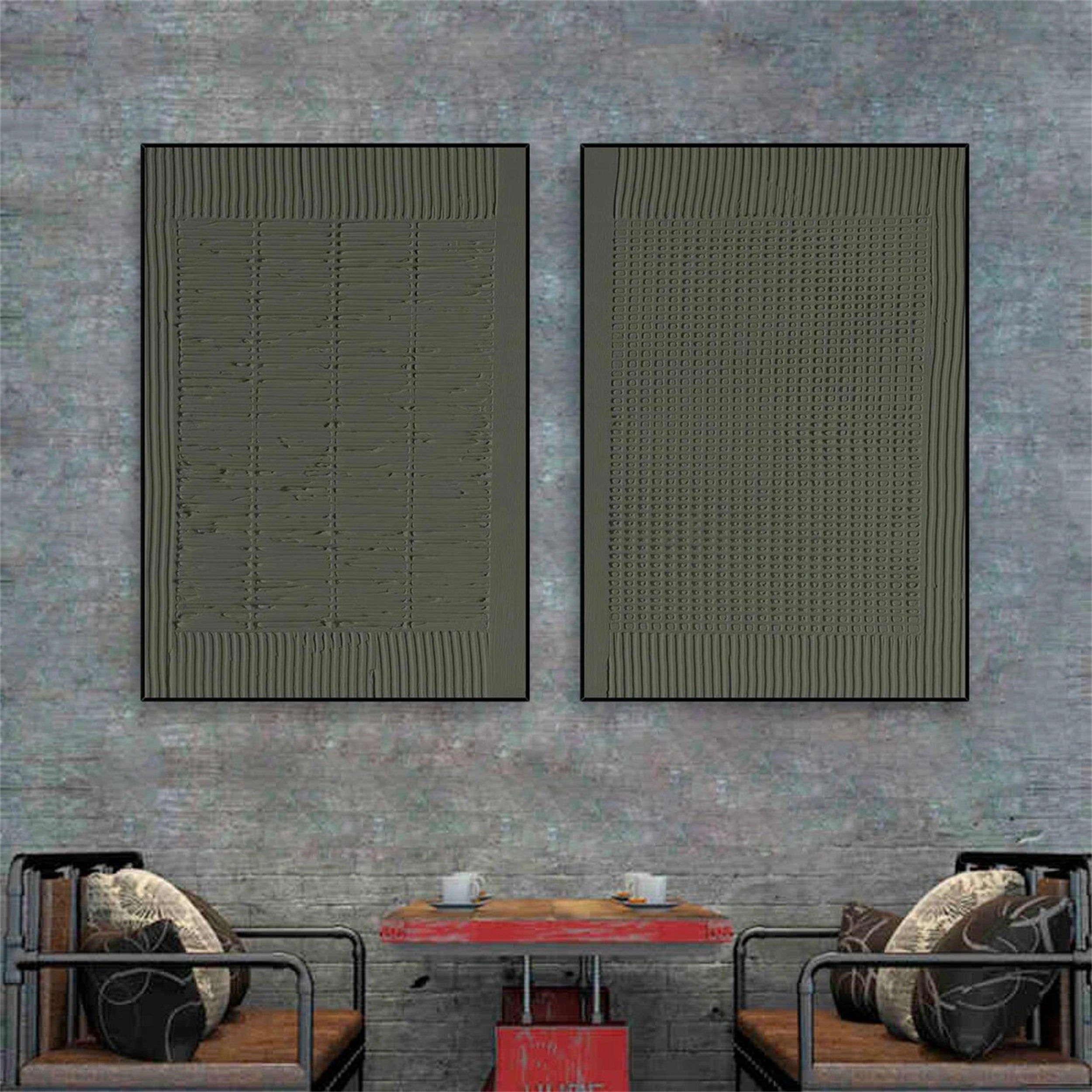 Abstract Tranquility Set of 2 #WS117