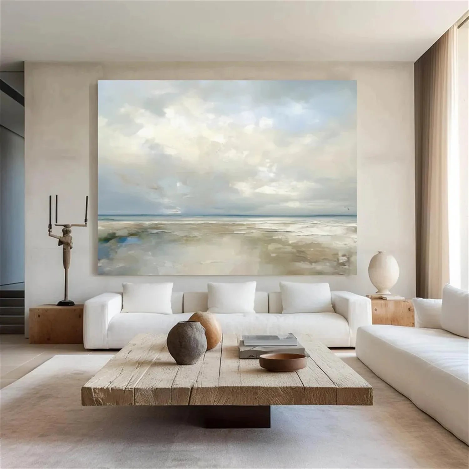 Custom Size Order For Ocean And Sky Painting #OS 175