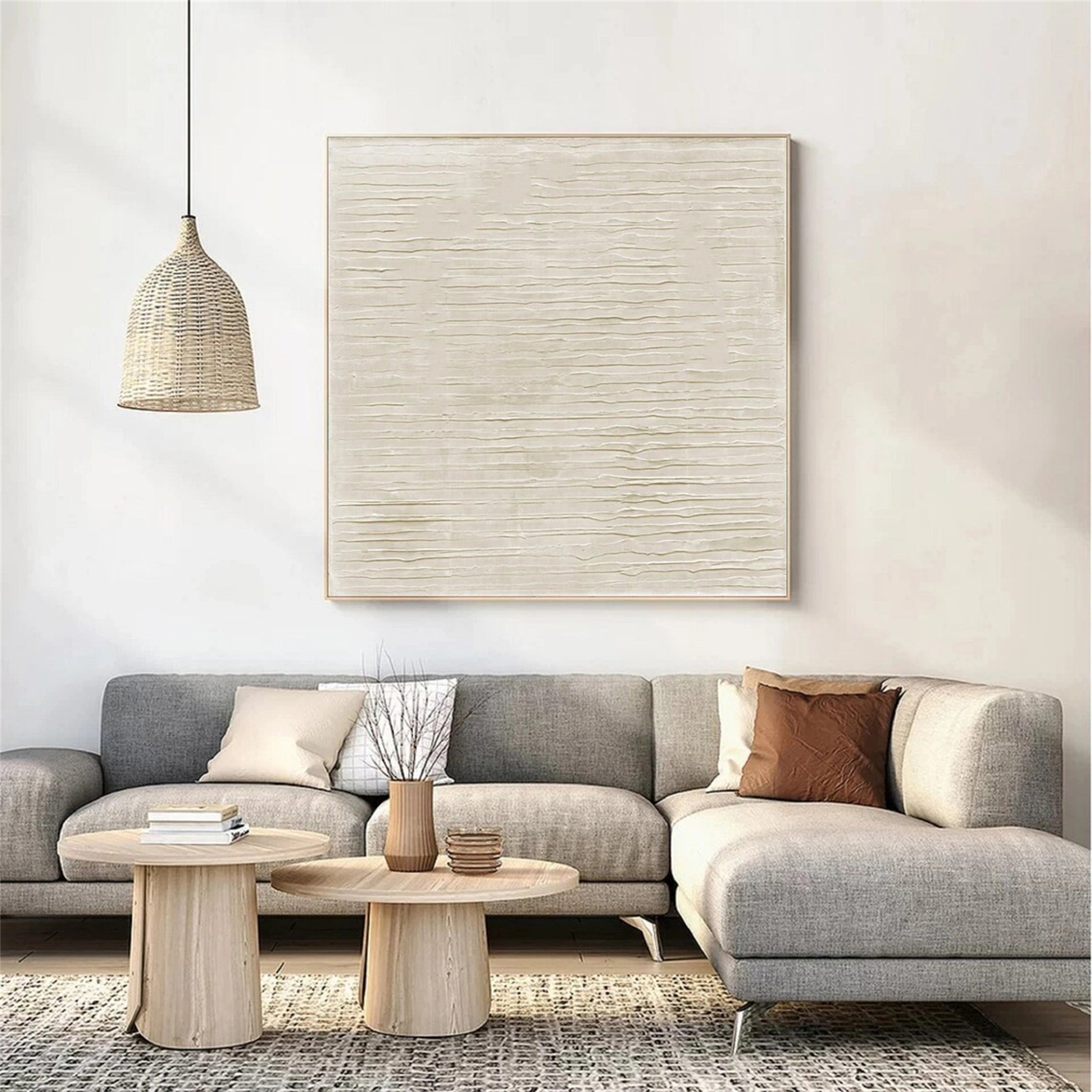 Beige & Brown Abstract #BB075