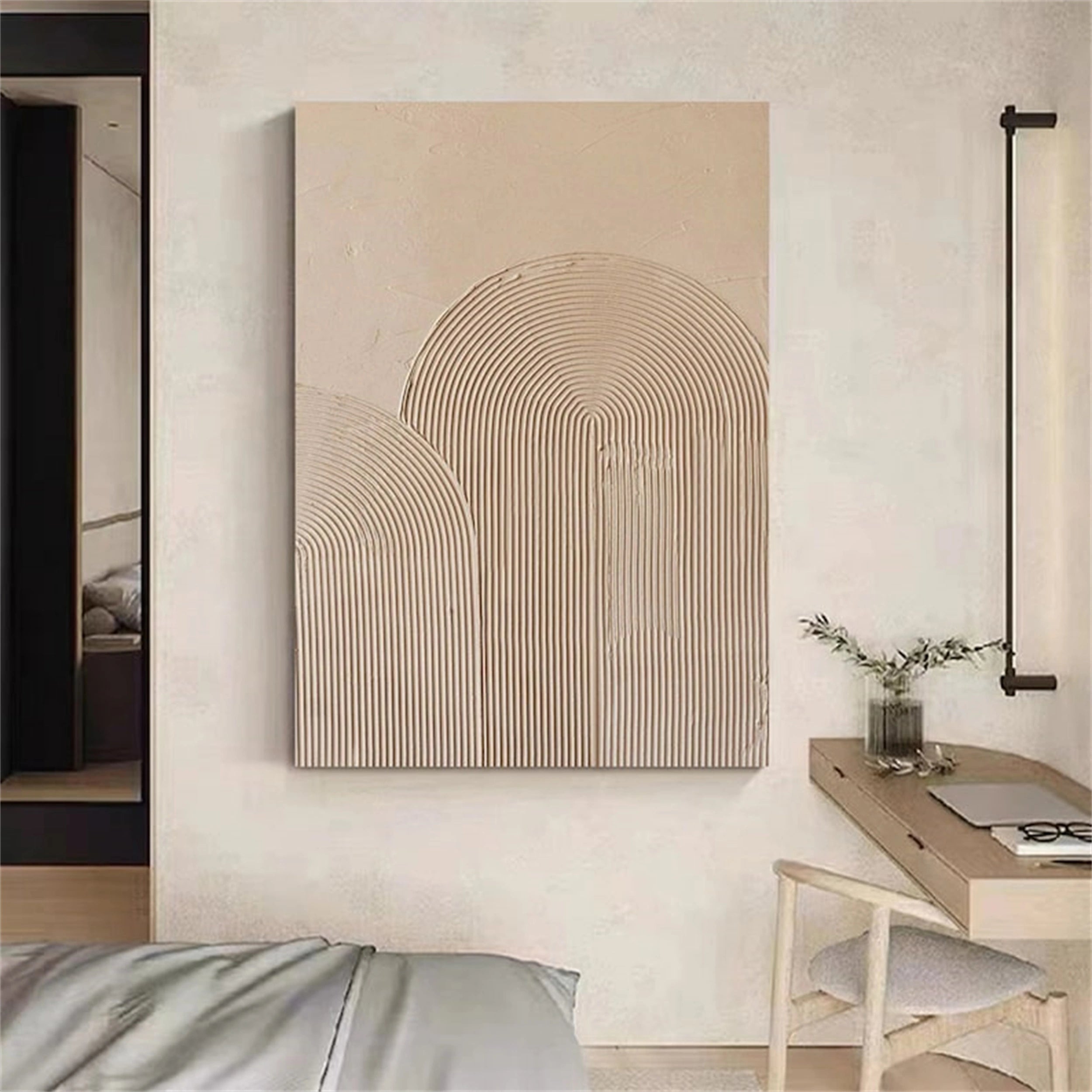 Beige & Brown Abstract #BB073