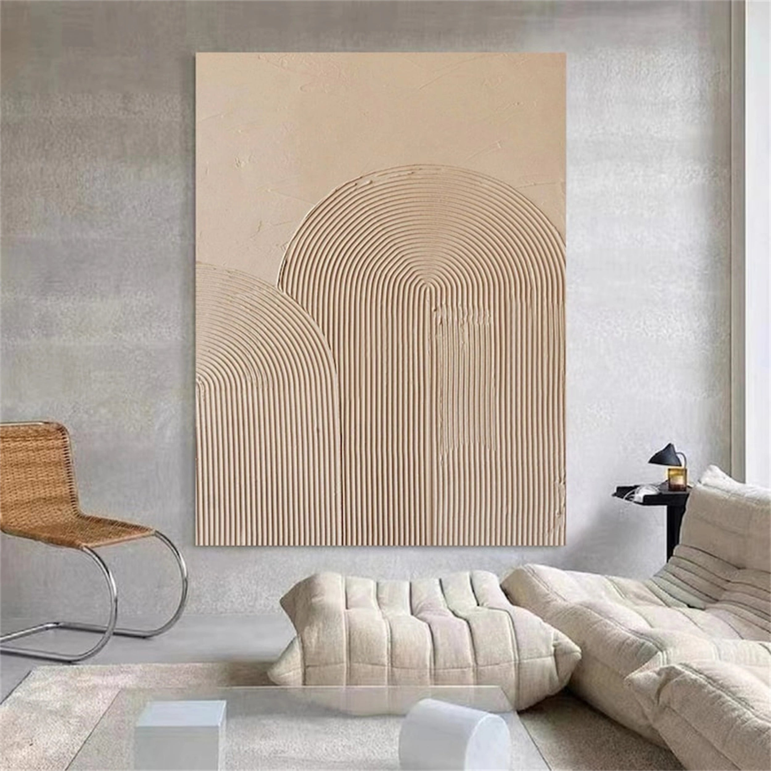 Beige & Brown Abstract #BB073