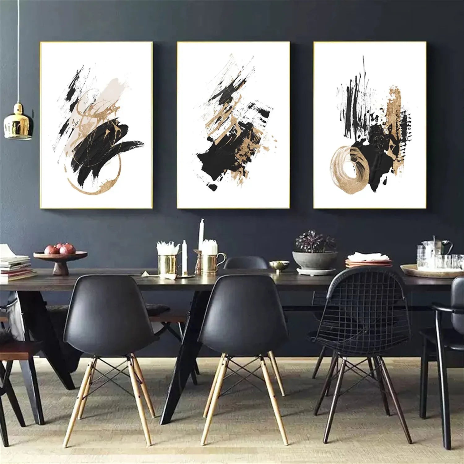 Minimalistic Balance Canvas Painting Set of 3 #MM293