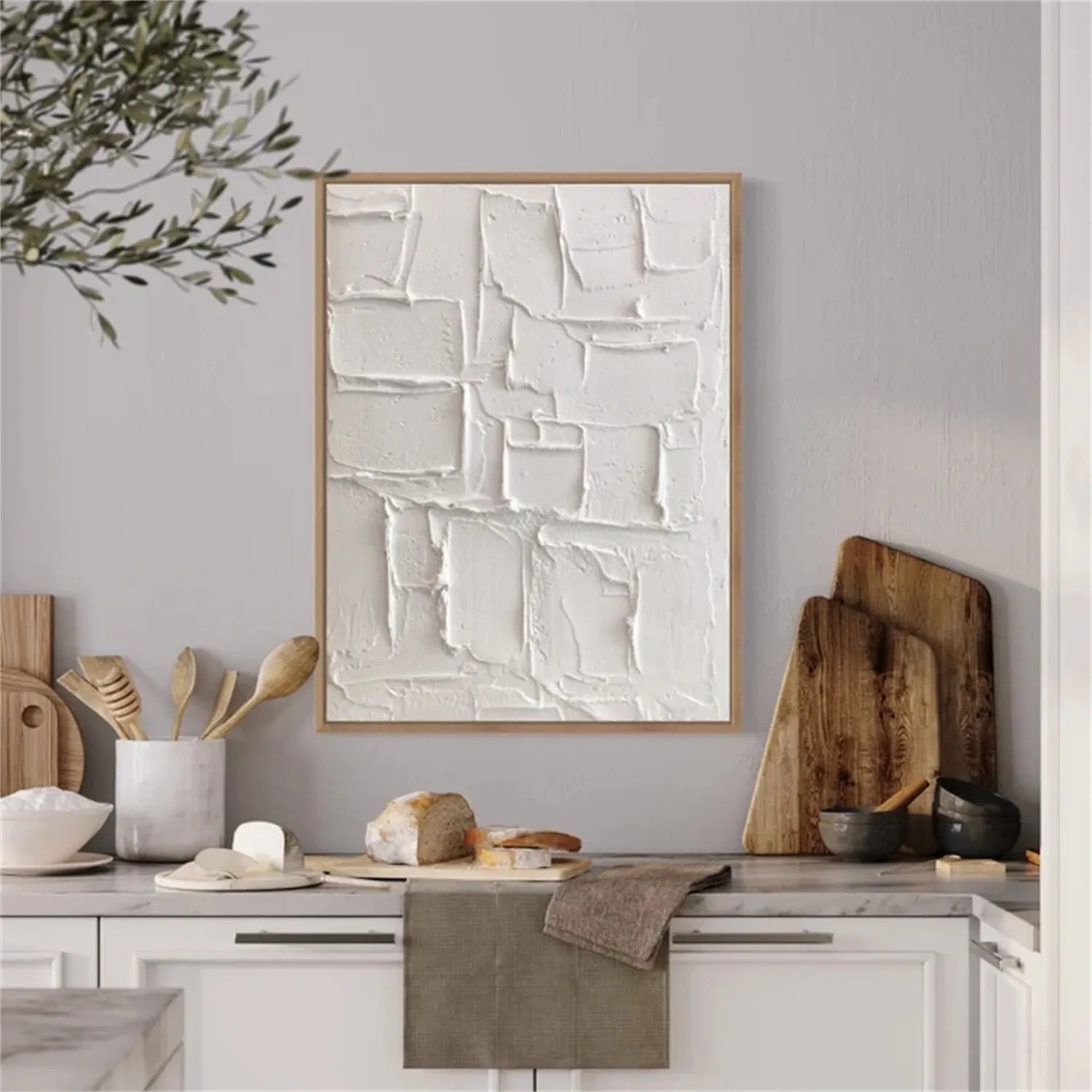 Plaster Art Minimalist Textured Painting #MM282