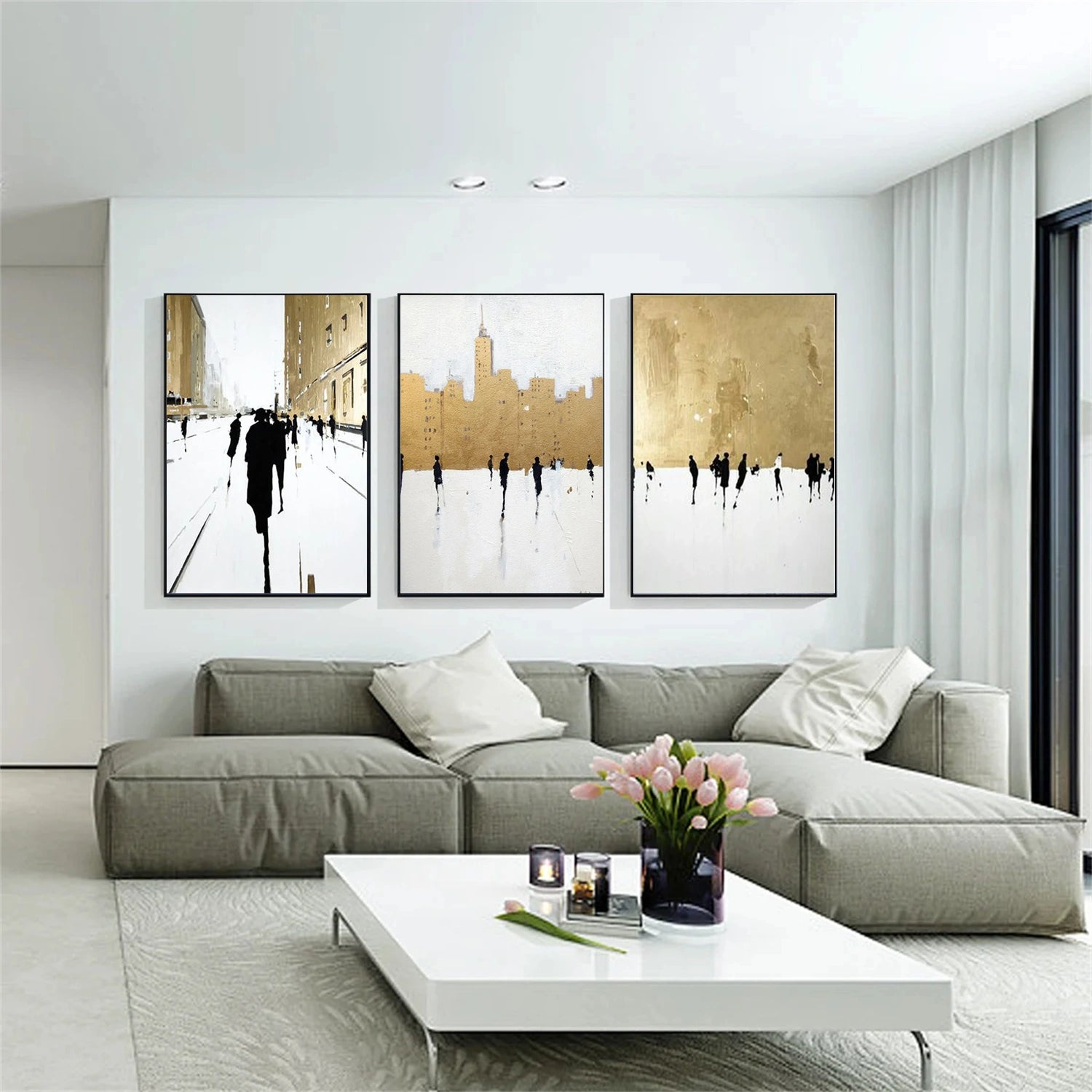Abstract Portrait Set of 3 Wall Art #PT008