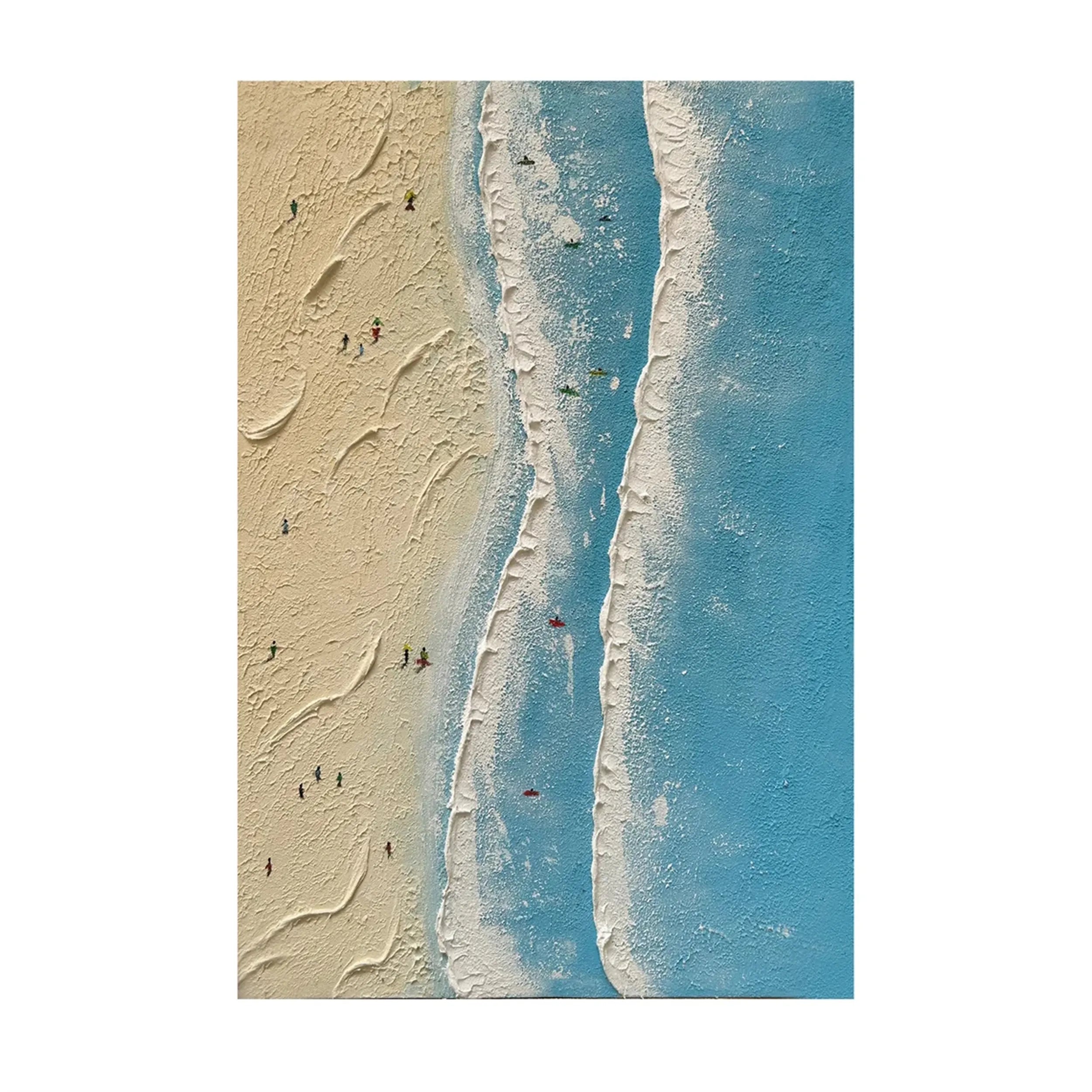 Seascape and Snowy Peak Painting #SP010