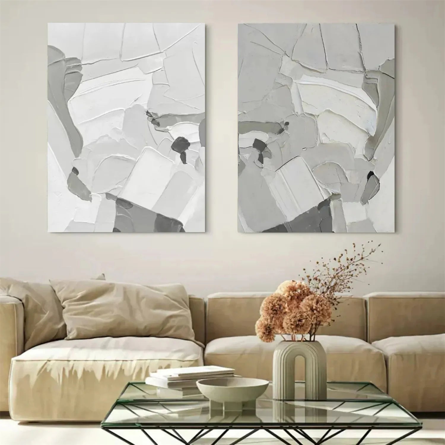Abstract Painting Set of 2 #AB 155