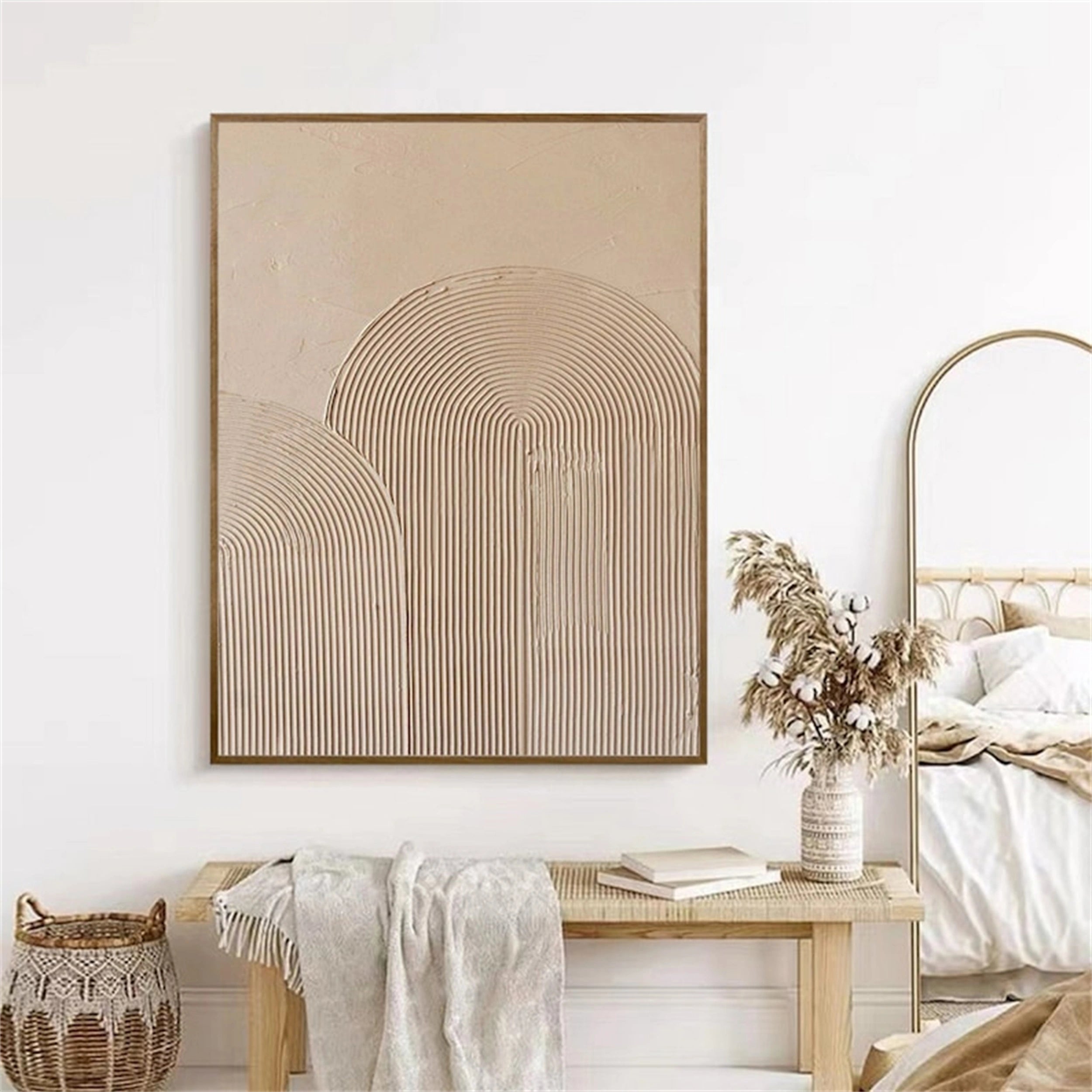Beige & Brown Abstract #BB073